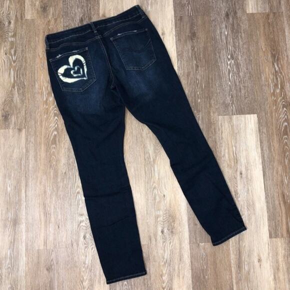 SO Custom Bleach Dyed Jeans Skinny Size 15 - Picture 6 of 8